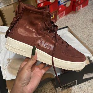 Air Force ones - brownish orange